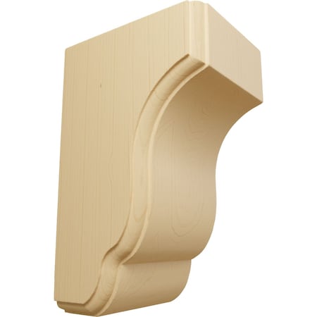 Ekena Millwork 3 1/2"W x 4"D x 6 1/2"H Capistrano Mission Corbel, Alder COR03X04X06CPAL